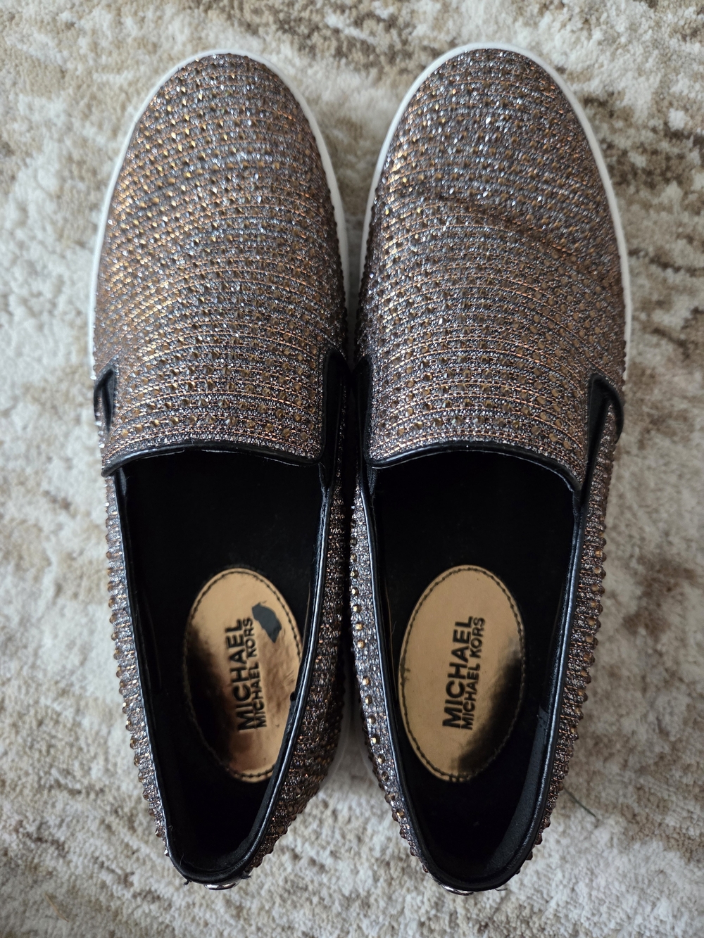 MICHAEL Michael Kors Rose Gold Slip On Sneaker